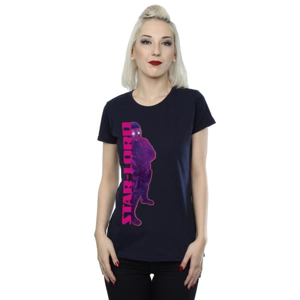 Marvel Womens/Ladies Guardians Of The Galaxy Star Lord Splice Cotton T-Shirt