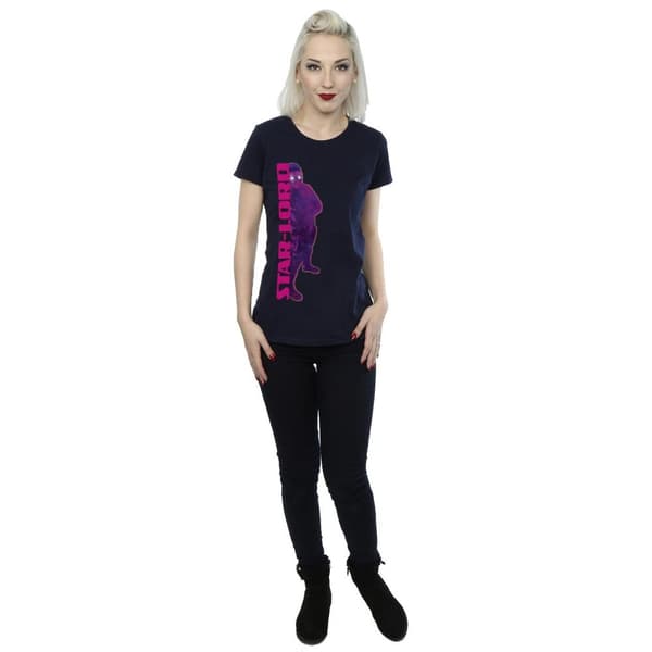 Marvel Womens/Ladies Guardians Of The Galaxy Star Lord Splice Cotton T-Shirt