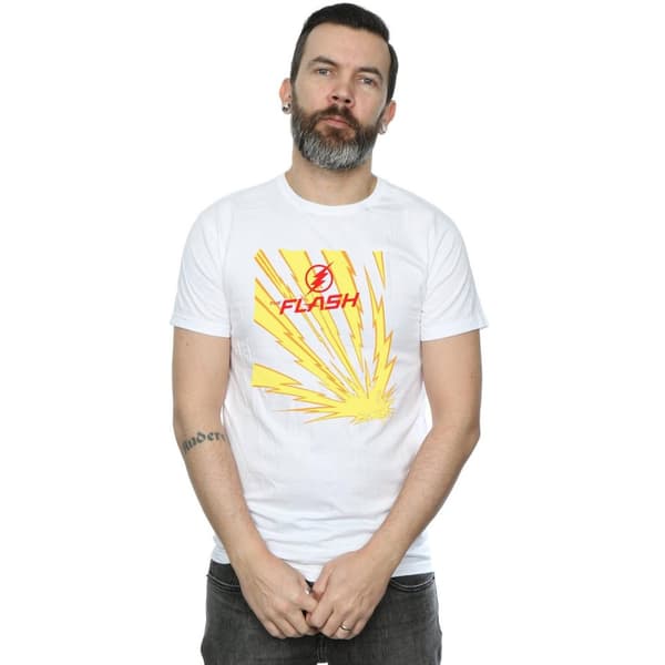 DC Comics Mens The Flash Lightning Bolts T-Shirt