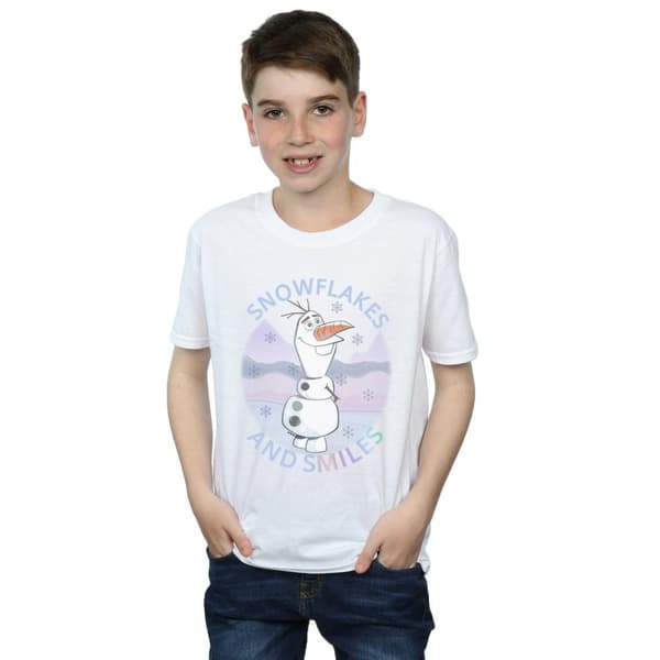 Disney Boys Frozen 2 Olaf Snowflakes And Smiles T-Shirt