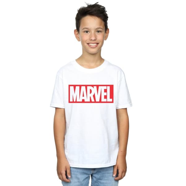 Marvel Comics T-shirt med klassisk logotyp för pojkar