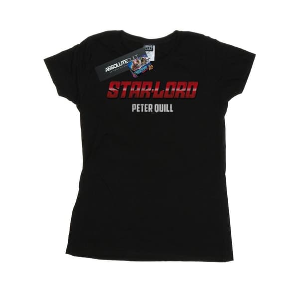 Marvel Womens/Ladies Star Lord AKA Peter Quill Cotton T-Shirt Black L