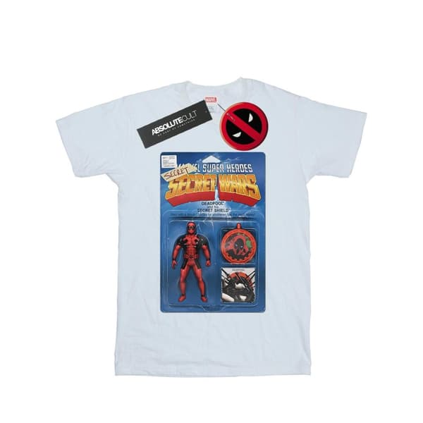Marvel Womens/Ladies Deadpool Secret Wars Action Figure Cotton Boyfriend T-Shirt