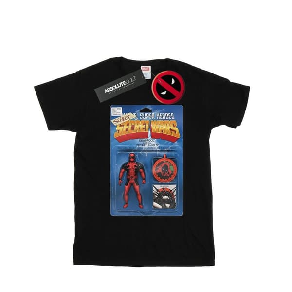 Marvel Womens/Ladies Deadpool Secret Wars Action Figure Cotton Boyfriend T-Shirt