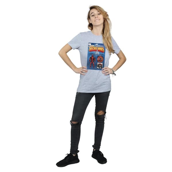 Marvel Womens/Ladies Deadpool Secret Wars Action Figure Cotton Boyfriend T-Shirt