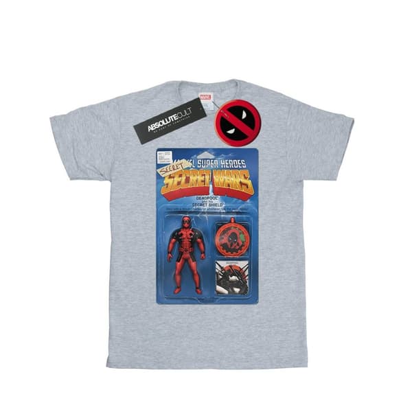 Marvel Womens/Ladies Deadpool Secret Wars Action Figure Cotton Boyfriend T-Shirt