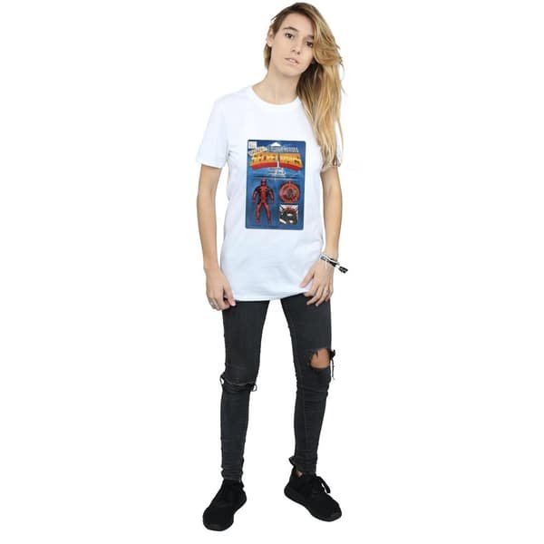 Marvel Womens/Ladies Deadpool Secret Wars Action Figure Cotton Boyfriend T-Shirt