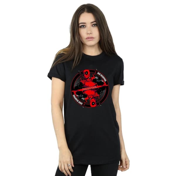 Marvel Womens/Ladies Deadpool Good Bad Cotton Boyfriend T-Shirt