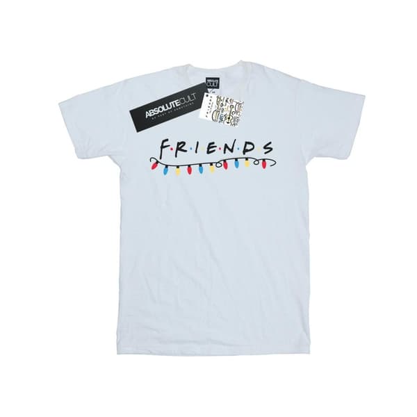 Friends T-shirt i bomull med julljus för flickor