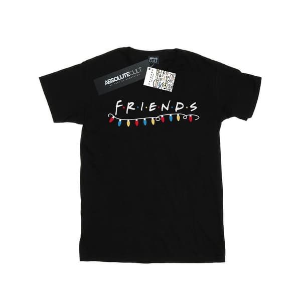 Friends T-shirt i bomull med julljus för flickor