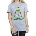 Miniatyrbilde 3 av 5: Elf Womens/Ladies Christmas Tree Cotton Boyfriend T-Shirt