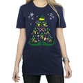 Miniatyrbilde 3 av 5: Elf Womens/Ladies Christmas Tree Cotton Boyfriend T-Shirt