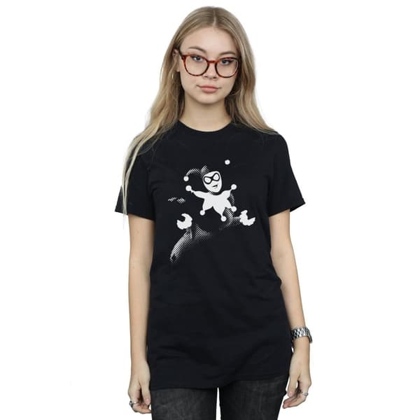 DC Comics Dam/Herr Harley Quinn - pojkvänströja i bomull med prickar