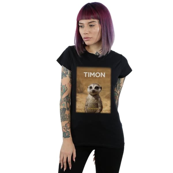 Disney Womens/Ladies The Lion King Movie Timon Poster Cotton T-Shirt