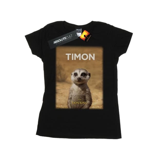 Disney Womens/Ladies The Lion King Movie Timon Poster Cotton T-Shirt