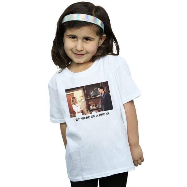 Friends Girls - We Were On A Break - T-shirt i bomull med foto
