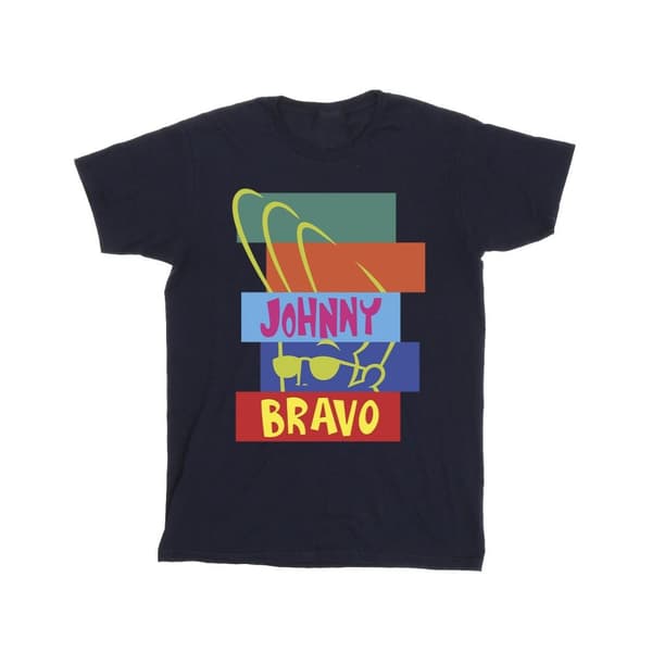 Johnny Bravo Rectangle Pop Art bomulls-T-shirt för flickor