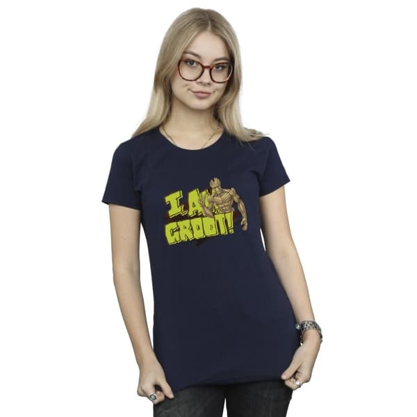 Guardians Of The Galaxy Womens/Ladies I Am Groot Cotton T-Shirt