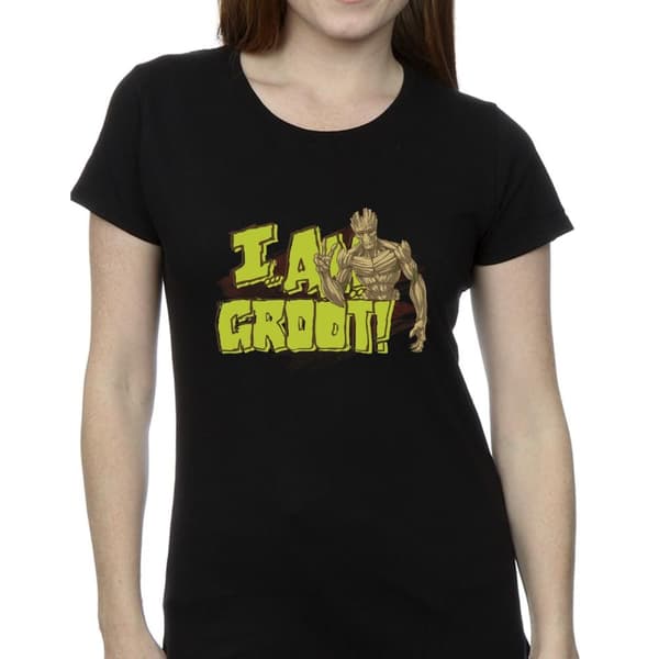 Guardians Of The Galaxy Dam/Tjej - I Am Groot - Bomulls-T-shirt
