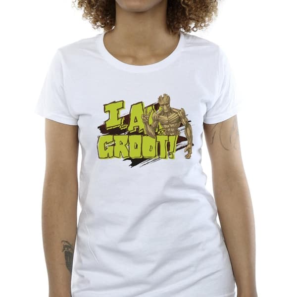 Guardians Of The Galaxy Dam/Tjej - I Am Groot - Bomulls-T-shirt