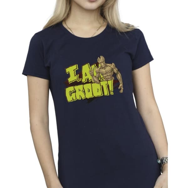 Guardians Of The Galaxy Dam/Tjej - I Am Groot - Bomulls-T-shirt