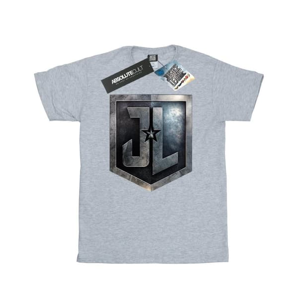 DC Comics T-shirt med sköld från Justice League-filmen för pojkar