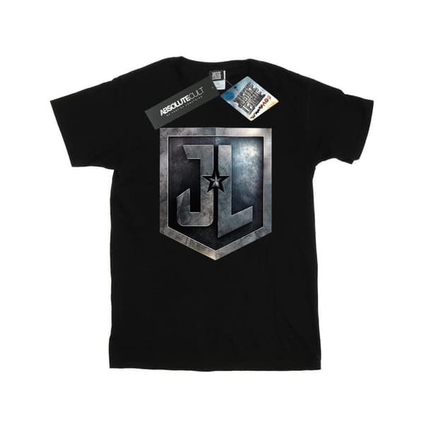 DC Comics T-shirt med sköld från Justice League-filmen för pojkar