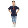 Miniatyrbilde 4 av 5: DC Comics Girls Justice League Movie Superman Emblem Cotton T-Shirt