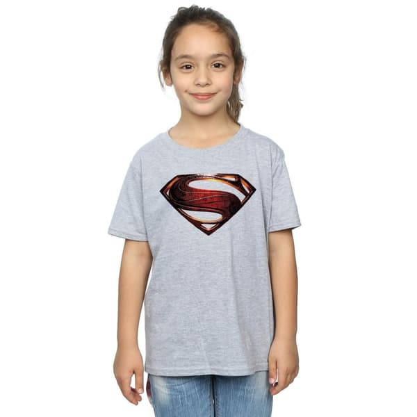 DC Comics Girls Justice League Movie Superman Emblem Cotton T-Shirt