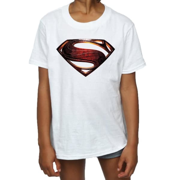 DC Comics Girls Justice League Movie Superman Emblem Cotton T-Shirt