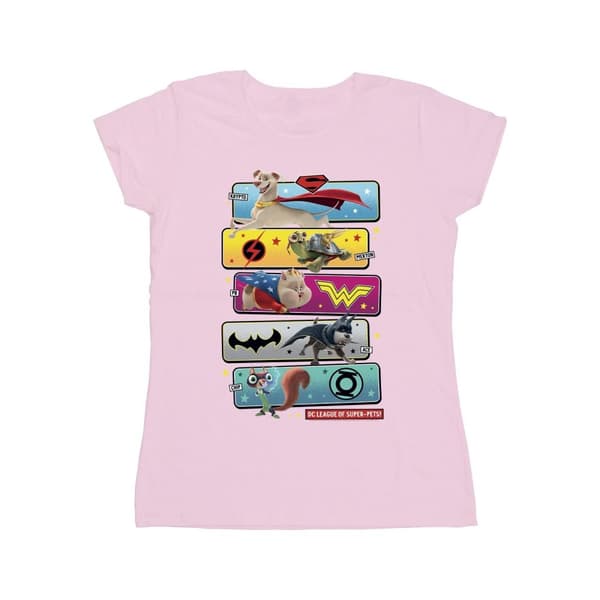 DC Comics Womens/Ladies DC League Of Super-Pets Character Pose Cotton T-Shirt