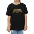 Pikkukuva 3 / 5: DC Comics Girls Justice League Movie Batman Logo Textured Cotton T-Shirt
