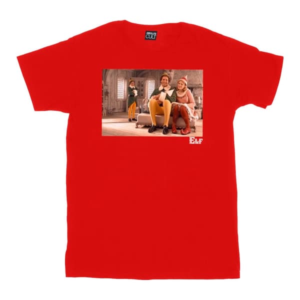 Elf Dam/kvinnor Family Shot Boyfriend T-shirt i bomull