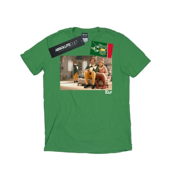 Elf Dam/kvinnor Family Shot Boyfriend T-shirt i bomull