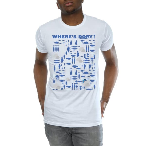 Disney Mens Finding Dory Var är Dory? T-shirt