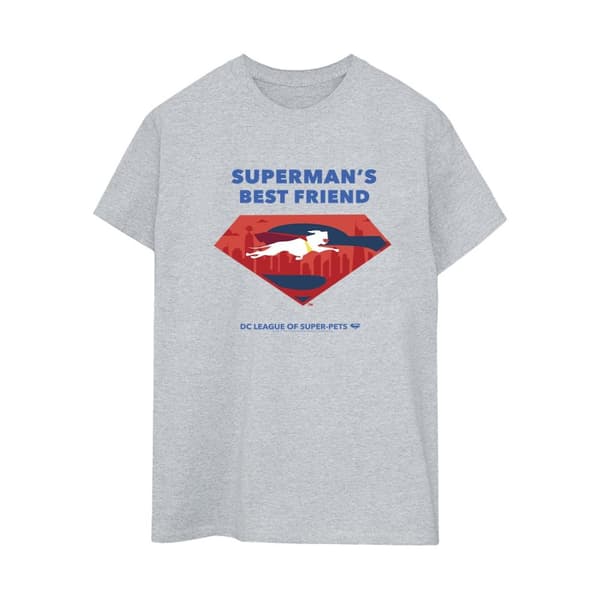 DC Comics Dam/Tjej DC Comics DC League Of Super-Pets Stålmannens bästa vän - pojkvänströja i bomull