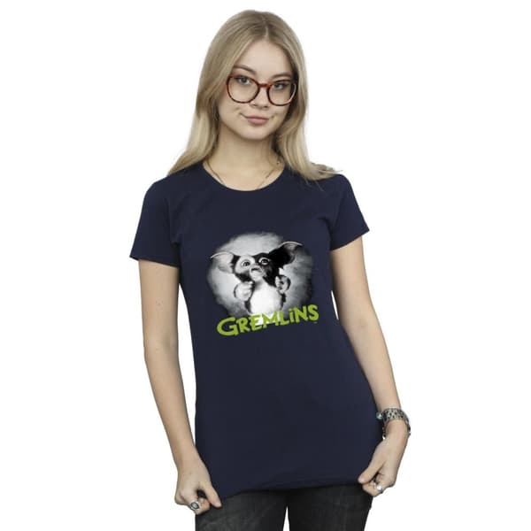 Gremlins Dam/Tjej Scared Grön T-shirt i bomull