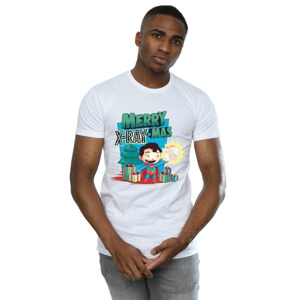 DC Comics Mens Super Friends Merry X-RayMas T-Shirt