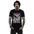 Miniatyrbilde 2 av 3: DC Comics Mens Justice League Mono Action Pose T-Shirt