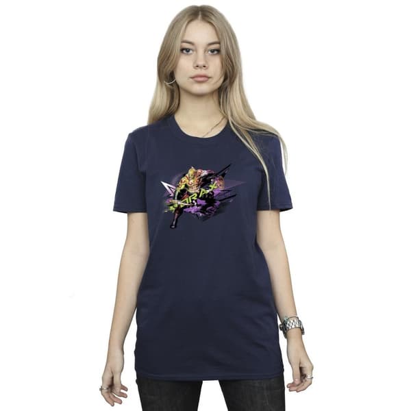 Marvel Womens/Ladies Guardians Of The Galaxy Abstract Drax Cotton Boyfriend T-Shirt