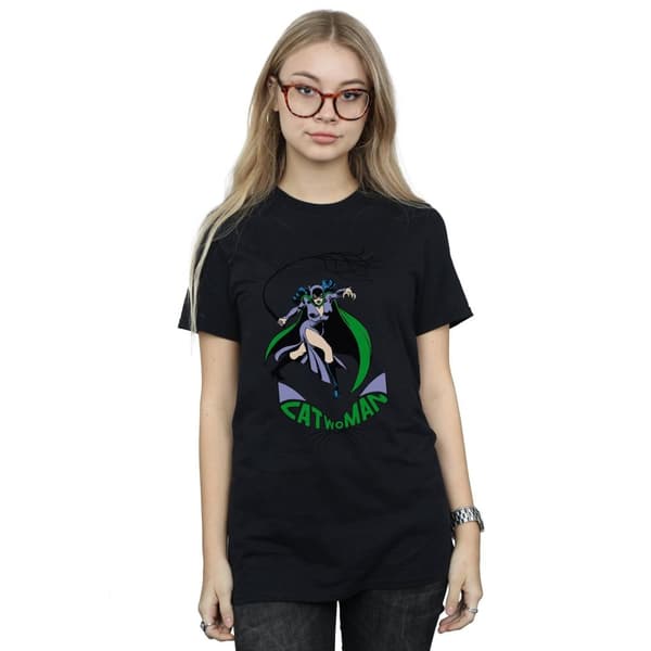 DC Comics Dam/Lady Catwoman Piska Bomull Boyfriend T-shirt