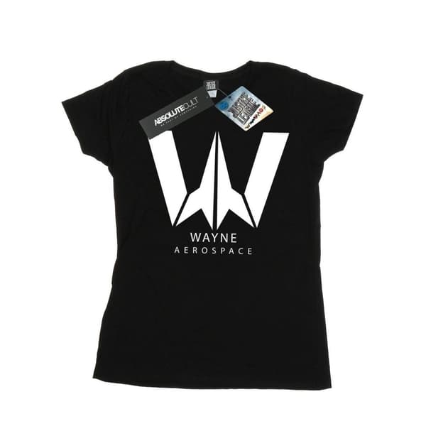 DC Comics Womens/Ladies Justice League Movie Wayne Aerospace Cotton T-Shirt