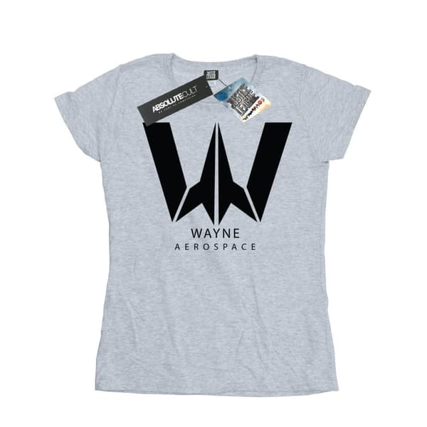 DC Comics Womens/Ladies Justice League Movie Wayne Aerospace Cotton T-Shirt