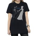 Pikkukuva 3 / 5: Disney Womens/Ladies Frozen Elsa Christmas Silhouette Cotton Boyfriend T-Shirt