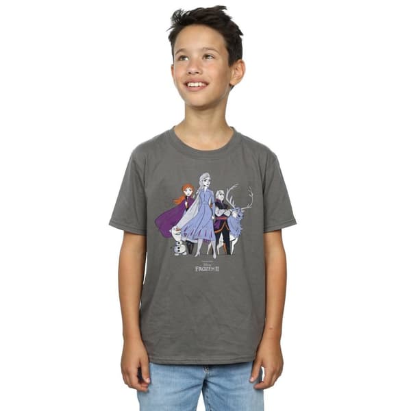 Disney Frozen 2 Distressed Group T-shirt för pojkar