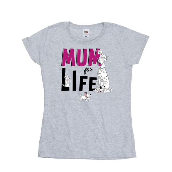 Disney Dam/Tjej 101 Dalmatiner Mum For Life - T-shirt i bomull Sports Grey L