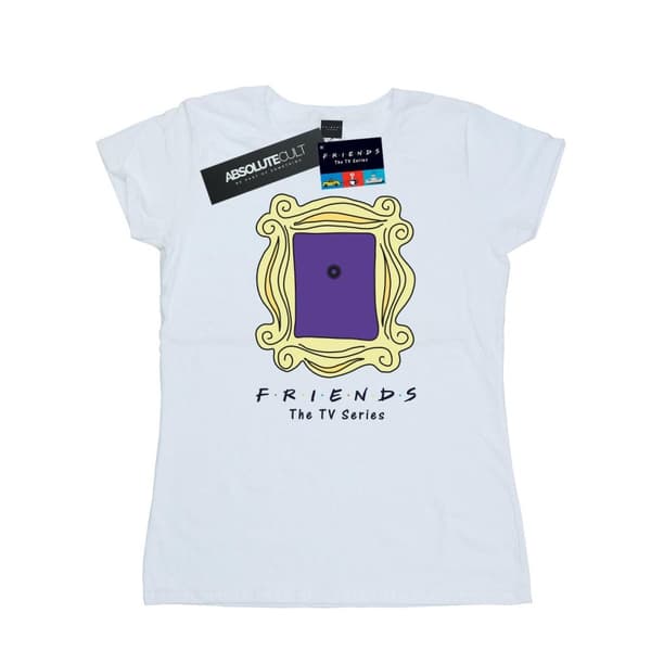 Friends Dam/Tjej - T-shirt i bomull med titthål i dörren