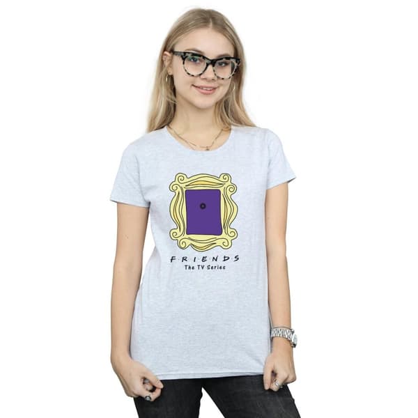 Friends Womens/Ladies Door Peephole Cotton T-Shirt