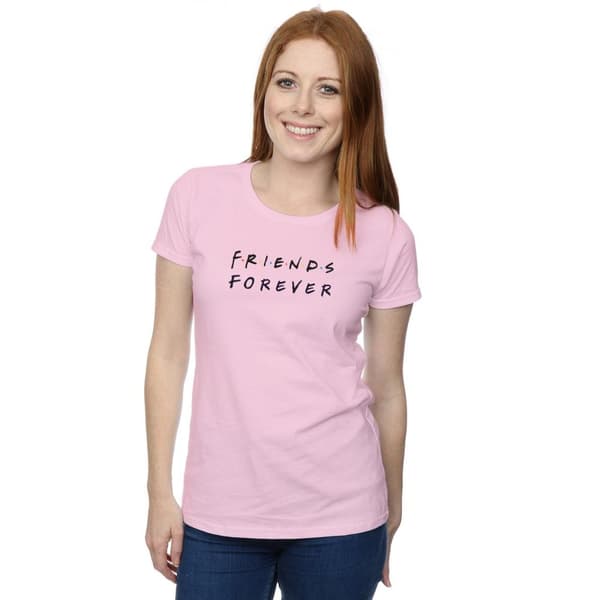 Friends Dam/Tjej Forever Logo Bomulls-T-shirt