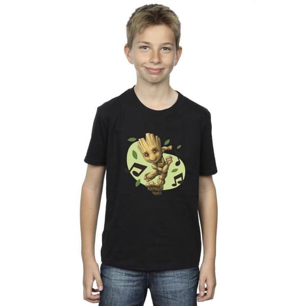 Marvel Boys Guardians Of The Galaxy Groot Musical Notes T-Shirt